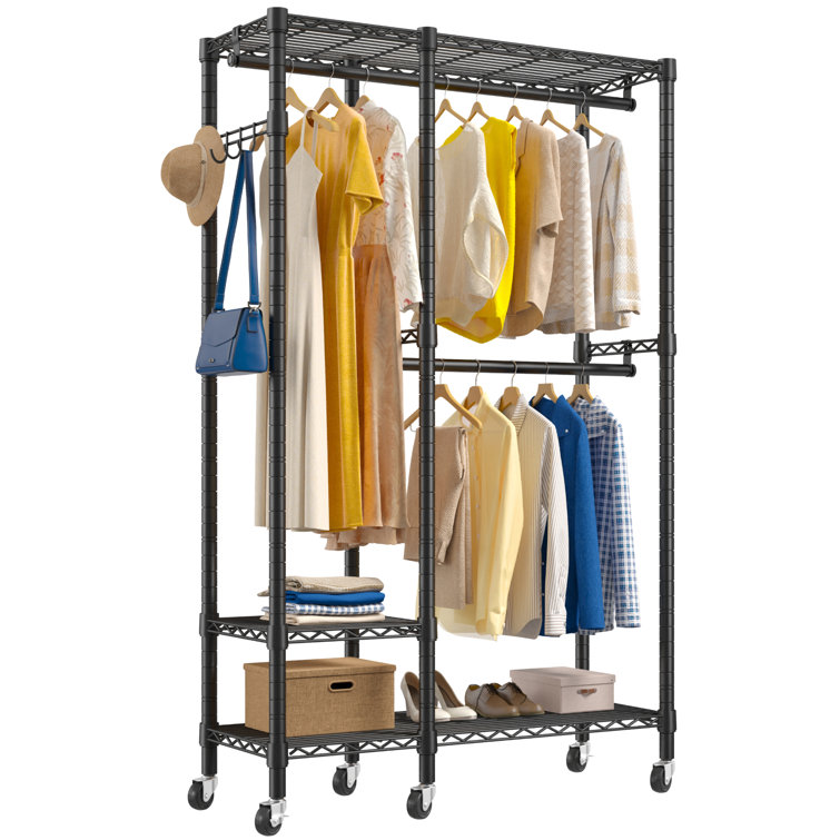 Clothes storage 2025 racks on wheels